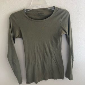 Long sleeved green shirt